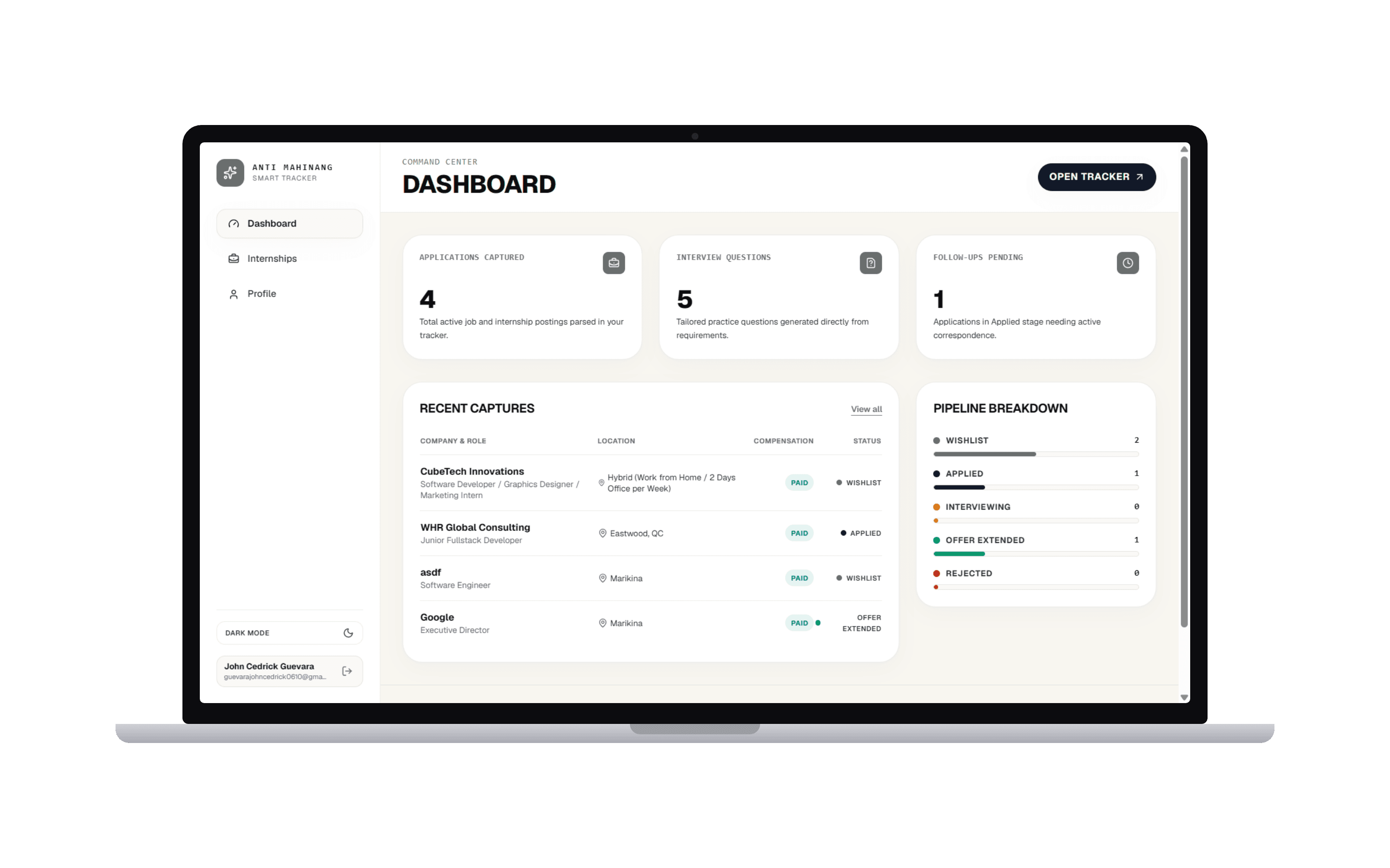 Automated Job Tracking and Interview Prep with AI